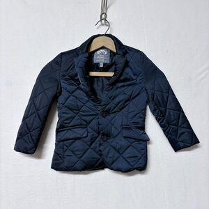 Appaman Fine Tailoring Boys Blazer Jacket Quilted Sz 5 Director Puffer Navy Blue
